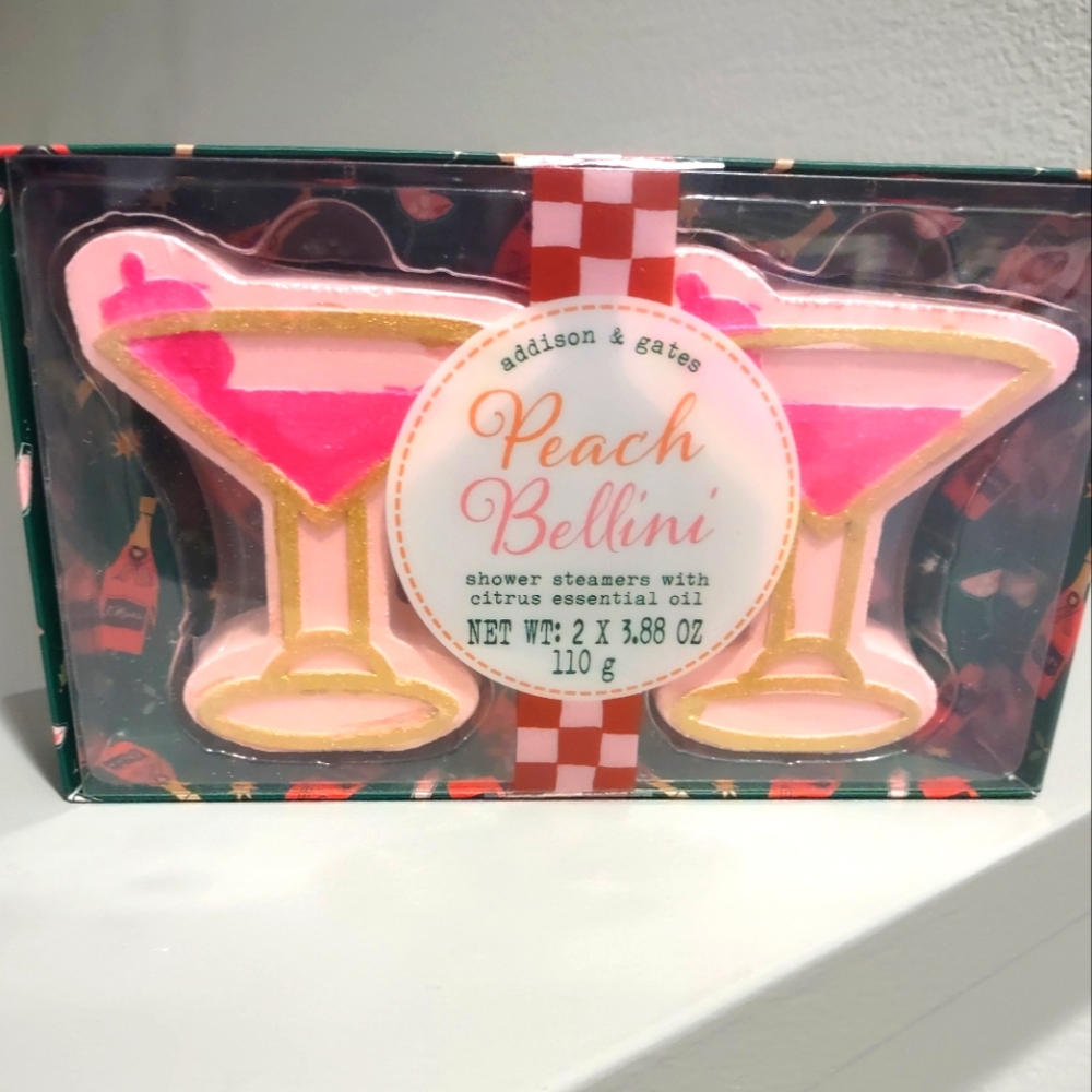 Addison & Gates Peach Bellini Shower Steamers